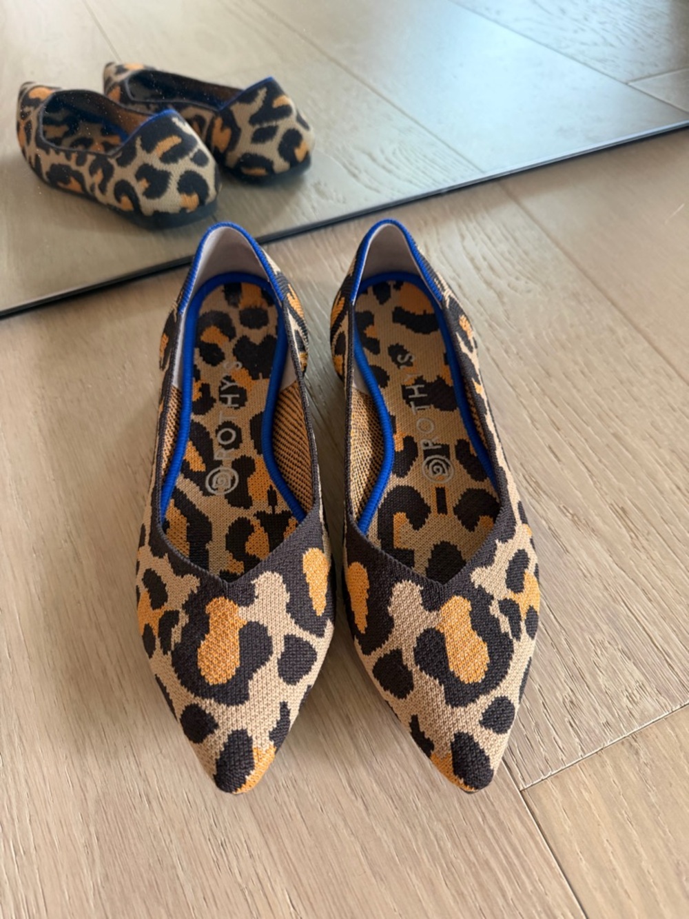 Rothy’s Pointed Toe Flats / Animal Print / Size 8.5